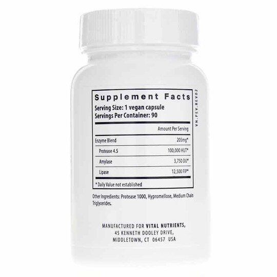 Vegan Pancreatic Enzymes, 90 Capsules, VTN