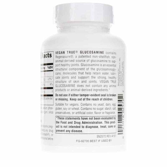 Vegan True Glucosamine 750 Mg, 60 Tablets, SNN