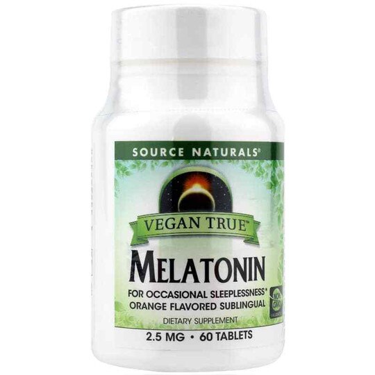 Vegan True Melatonin 2.5 Mg Orange Lozenges, 60 Tablets, SNN