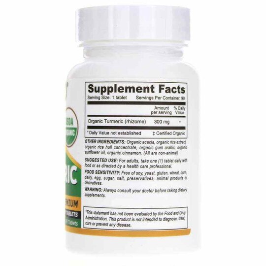 Vegan Turmeric Organic, 90 Tablets, DN