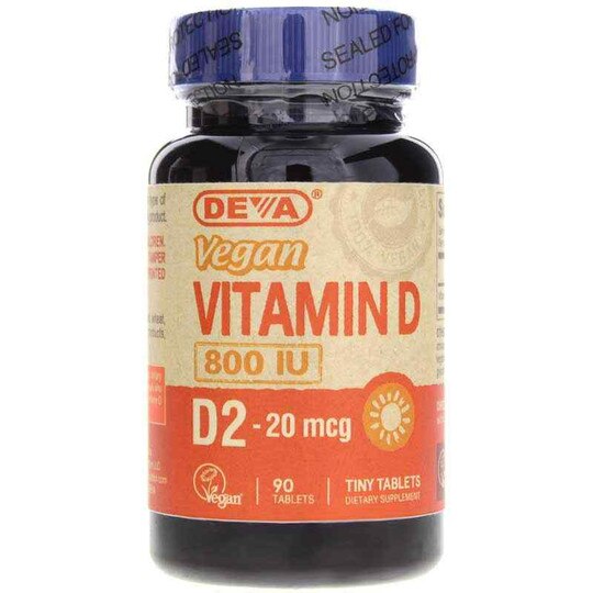 Vegan Vitamin D2 800 IU, 90 Tablets, DN