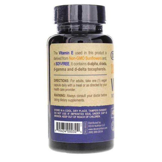Vegan Vitamin E with Mixed Tocopherols, 90 Vegan Capsule, DN