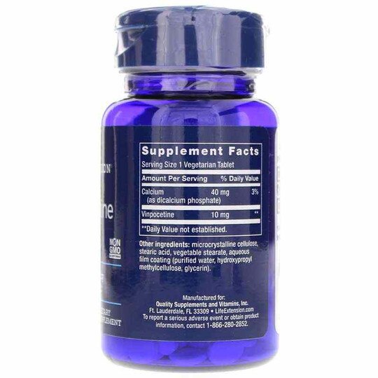 Vinpocetine 10 Mg, 100 Veg Tablets, LFE