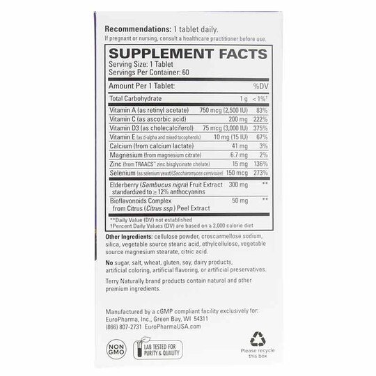 ViraPro Elderberry Immune Blend, 60 Tablets, TNT