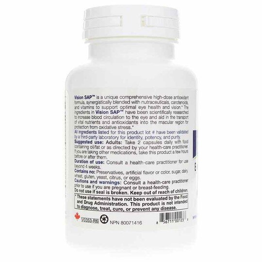 Vision SAP, 60 Capsules, NFH