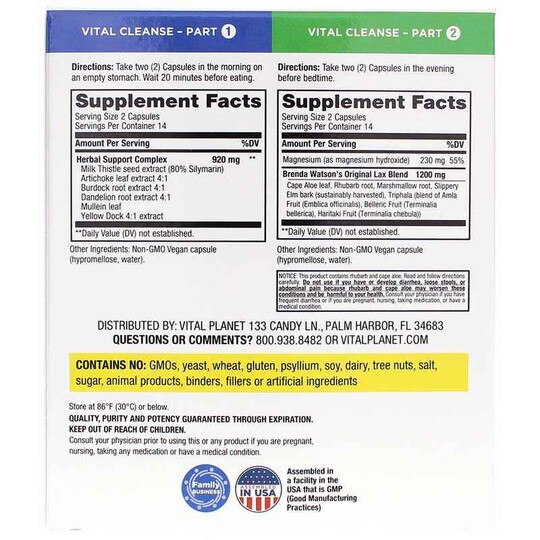 Vital CLEANSE 14-Day Whole Body Rejuvenation, 2 Products, VTP