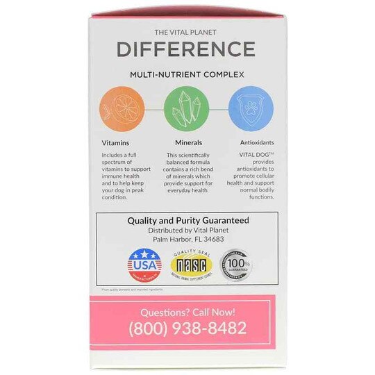Vital Dog Daily Multivitamin Chewable Tablets, 30 Chewa, VTP