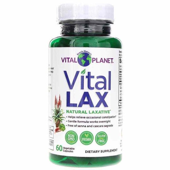 Vital LAX Natural Laxative, 60 Veg Capsules, VTP