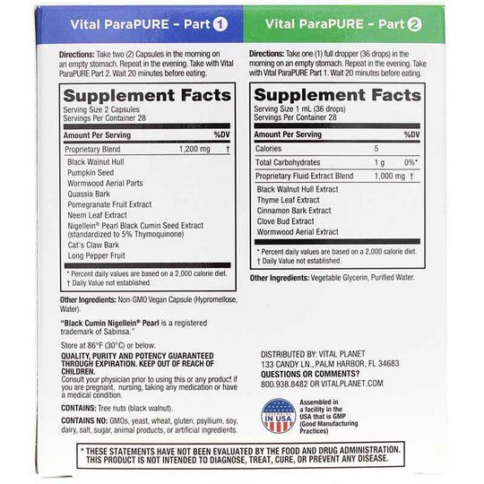 Vital ParaPURE 14-Day Targeted Microbial Cleanse, 2 Products, VTP