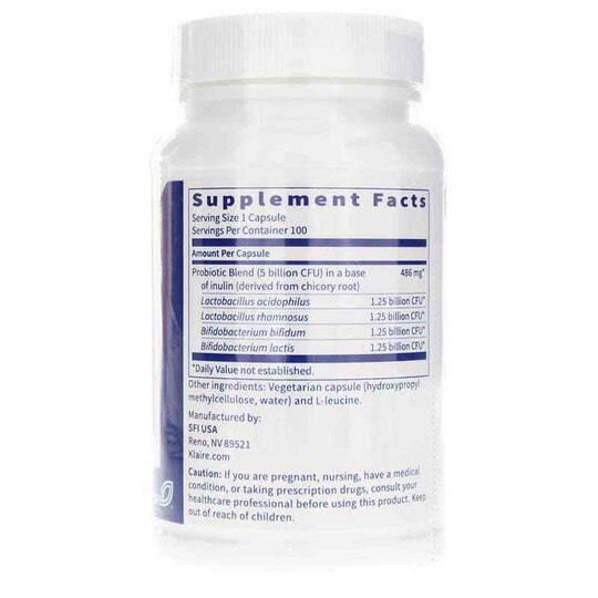 Vital-Plex Probiotic 5 Billion CFU, 100 Veg Capsules, KL