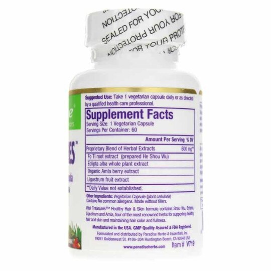 Vital Treasures Hair, Skin & Nails, 60 Veg Capsules, PHE
