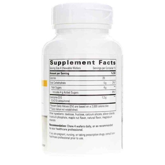 Vitaline CoQ10 300 Mg Chewable Maple Nut Flavor, 60 Chewable Wafers, INT