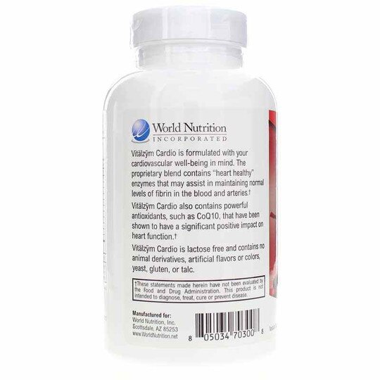 Vitalzym Cardio, 300 Veg Capsules, WNT