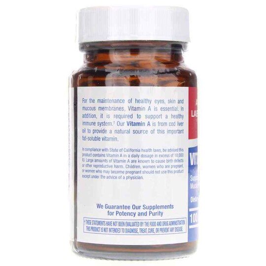 Vitamin A 10,000 IU, 100 Softgels, ANL