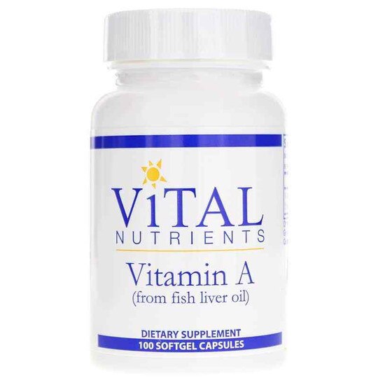 Vitamin A 3 Mg from Fish Liver Oil, 100 Softgels, VTN