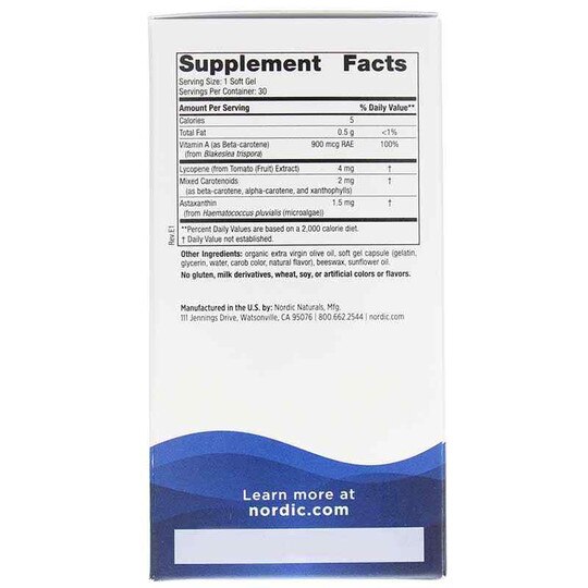 Vitamin A + Carotenoids, 30 Softgels, NRN