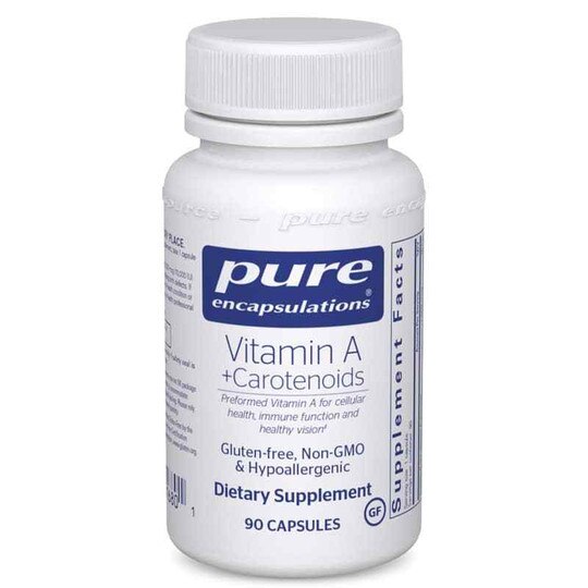 Vitamin A + Carotenoids, 90 Capsules, PEC