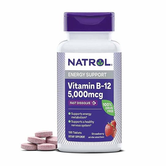 Vitamin B-12 5000 Mcg Fast Dissolve, 100 Tablets, NTR