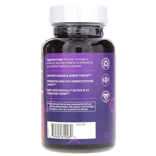 Vitamin B-12 Methylcobalamin 2,000 Mcg, 60 Lozenges, MRM