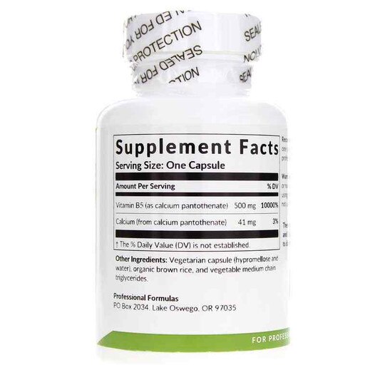 Vitamin B5 High Potency, 90 Capsules, PCHF