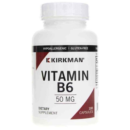 Vitamin B-6 50 Mg, 100 Capsules, KRK
