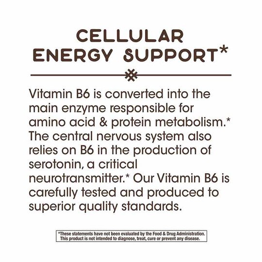 Vitamin B-6 50 Mg, 100 Capsules, NWA