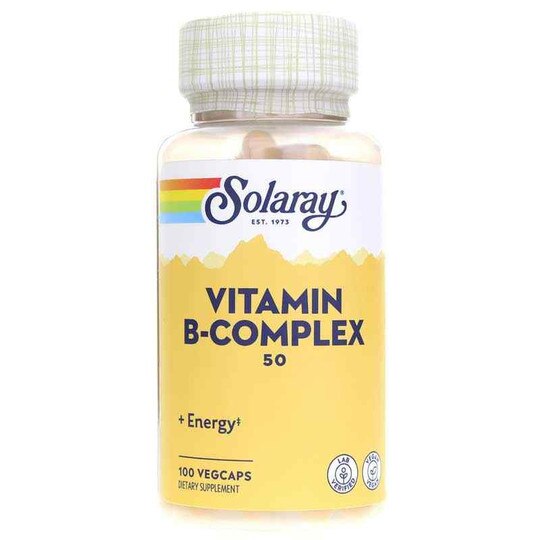 Vitamin B-Complex 50, 100 Veg Capsules, SLR
