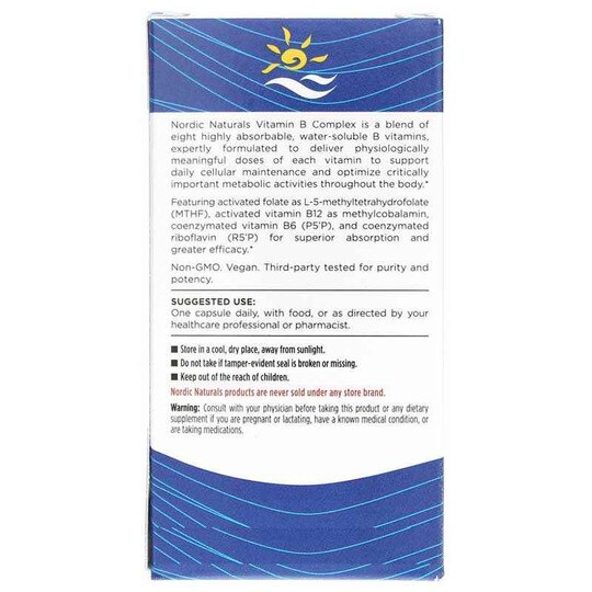 Vitamin B Complex, 45 Capsules, NRN