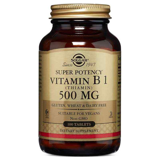 Vitamin B 1 Thiamin 500 Mg, 100 Tablets, SLG