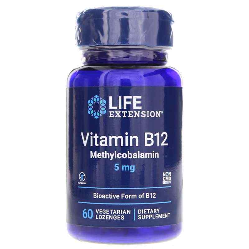 Vitamin B12 Methylcobalamin 5 Mg, Life Extension