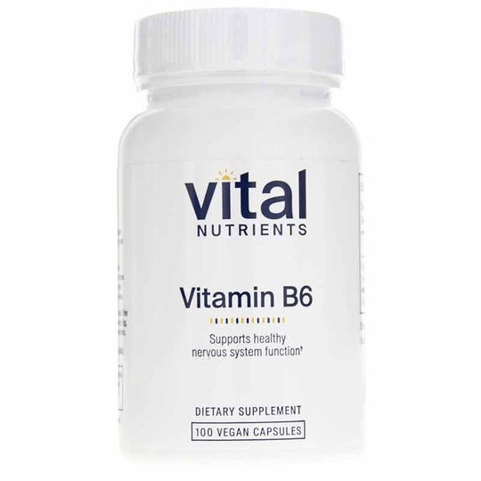 Vitamin B6 100 Mg, 100 Veg Capsules, VTN