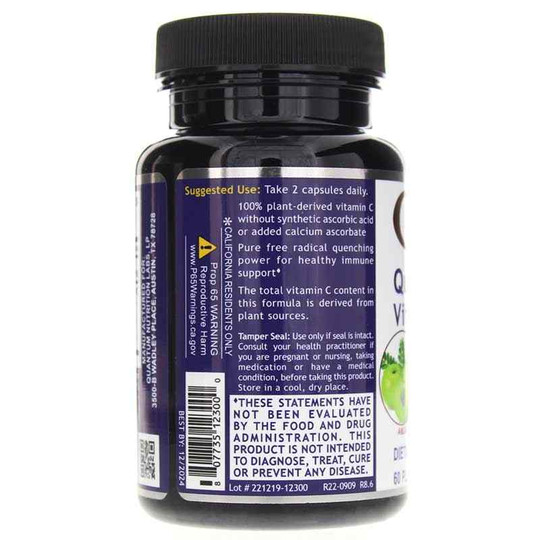 Vitamin C, 60 Veg Capsules, QNL