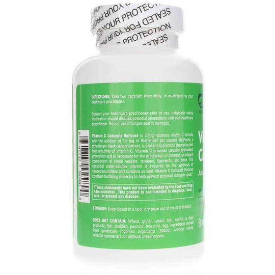 Vitamin C Concepts Buffered, 120 Veg Capsules, NHC