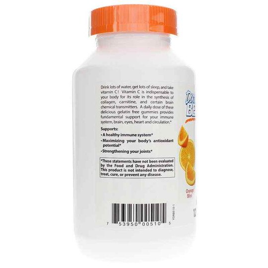Vitamin C Gummies 250 Mg Orange Bliss, 120 Gummies, DRB