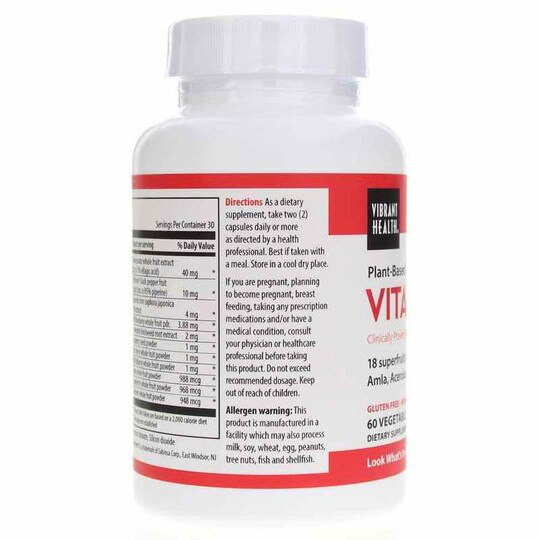 Vitamin C Plant-Based, 60 Veg Capsules, VBH
