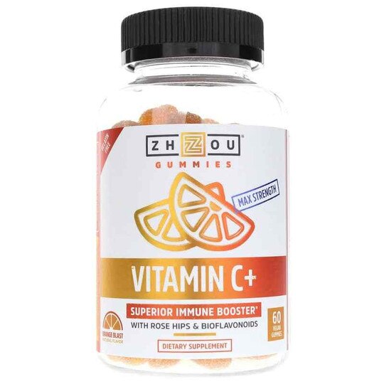 Vitamin C + Gummies, 60 Gummies, ZHO