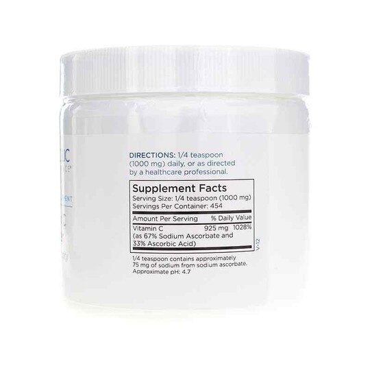 Vitamin C Powder Reduced Acidity, 1 Lbs, MTM