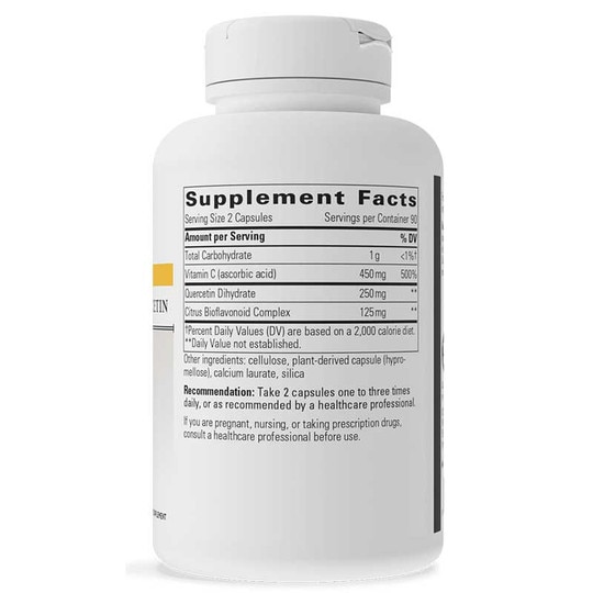 Vitamin C with Quercetin, 180 Veg Capsules, INT