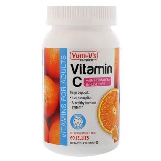 Vitamin C with Echinacea & Rose Hips, 60 Jellies, YUM