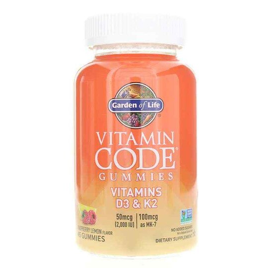 Vitamin Code Gummies Vitamins D3 & K2, 45 Gummies, GOL