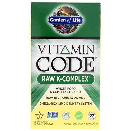 Vitamin Code Raw K-Complex, 60 Veg Capsules, GOL