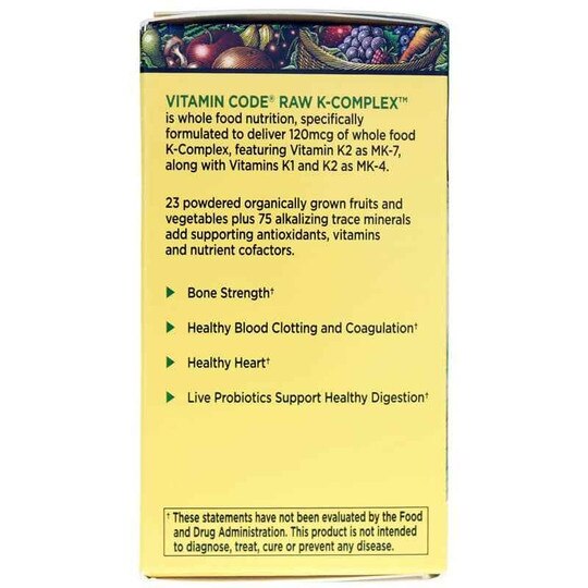 Vitamin Code Raw K-Complex, 60 Veg Capsules, GOL