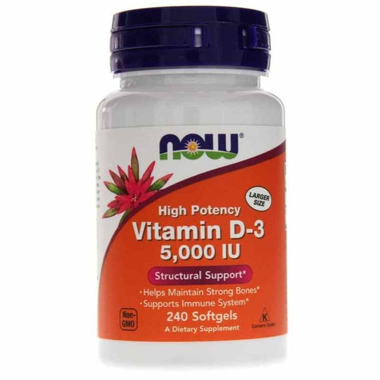 Vitamin D-3 5,000 IU, NOW