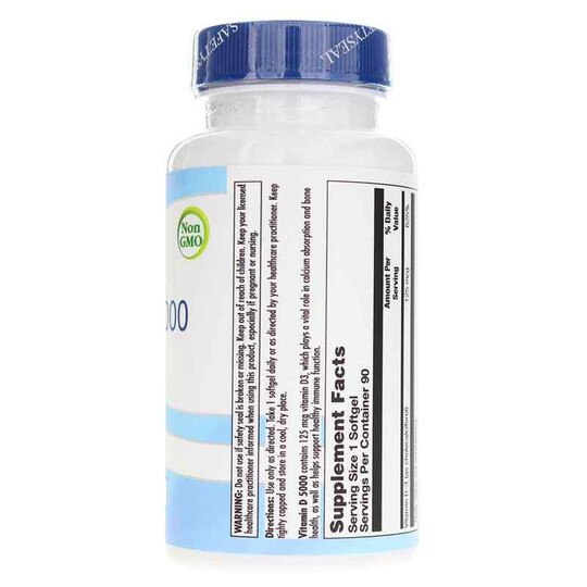 Vitamin D 5000, 90 Softgels, NBG
