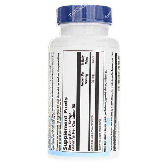 Vitamin D 5000, 90 Softgels, NBG