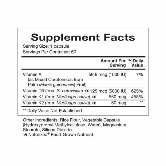 Vitamin D-A-K, 60 Capsules, NHP