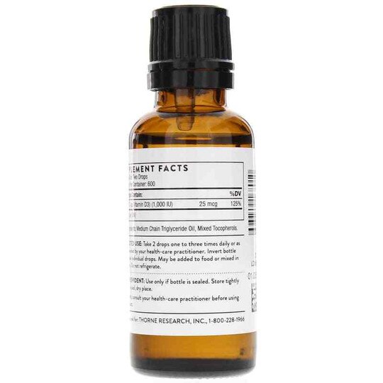 Vitamin D Liquid, 1 Oz, THR