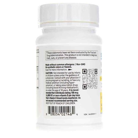 Vitamin D Plus K, 60 Veg Capsules, KL