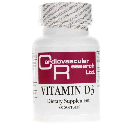 Vitamin D3 1000 IU, 60 Softgels, CR