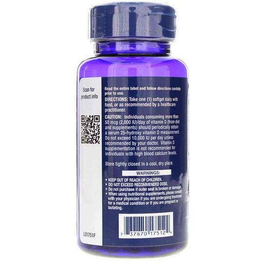 Vitamin D3 1000 IU, 250 Softgels, LFE